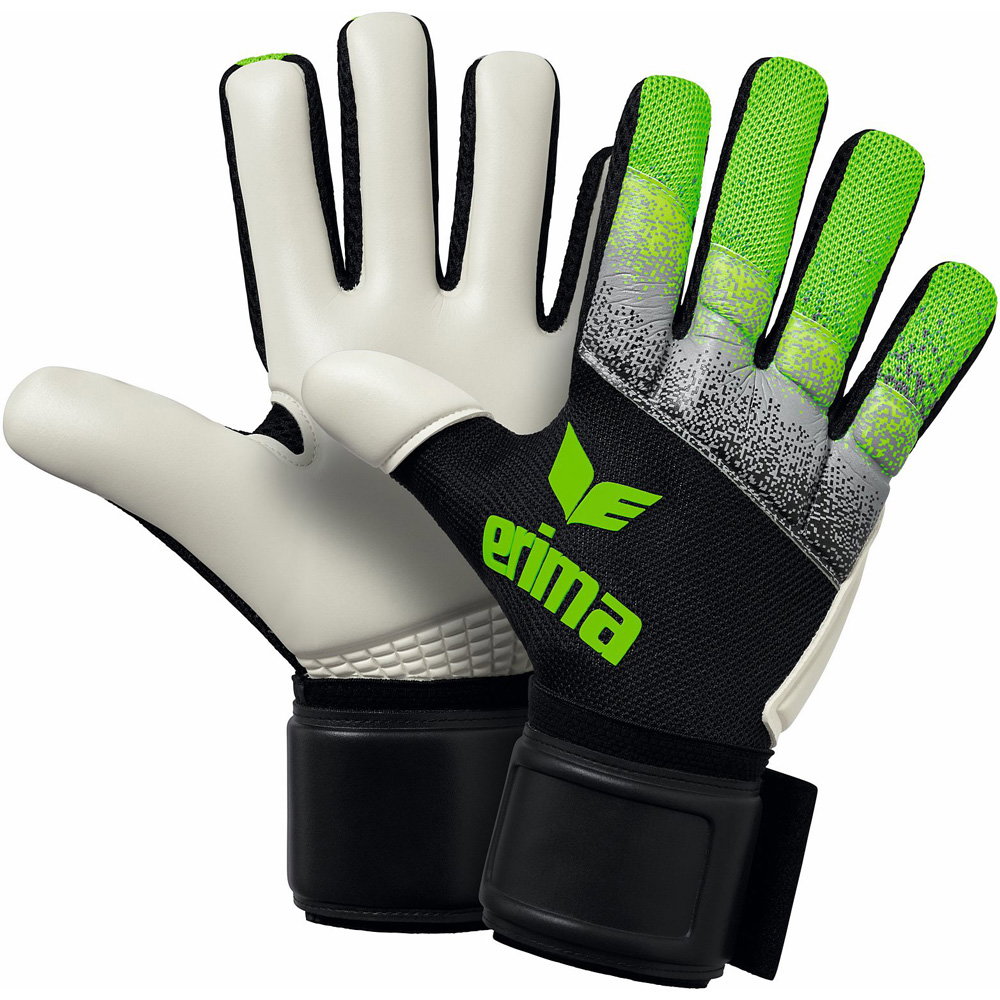 Erima - Flexinator Knit Torwarthandschuhe schwarz grau grün