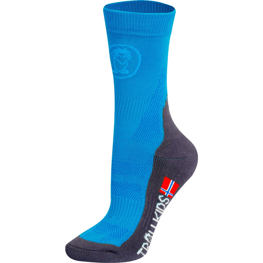 Trollkids - Trekking Mid Cut Socken Kinder medium blue