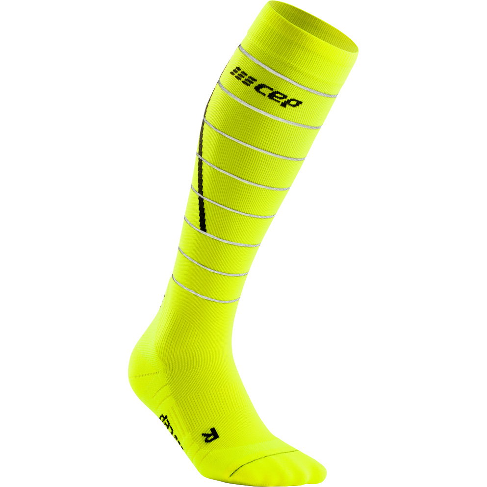 CEP - Reflective Compression Socken Herren neon yellow