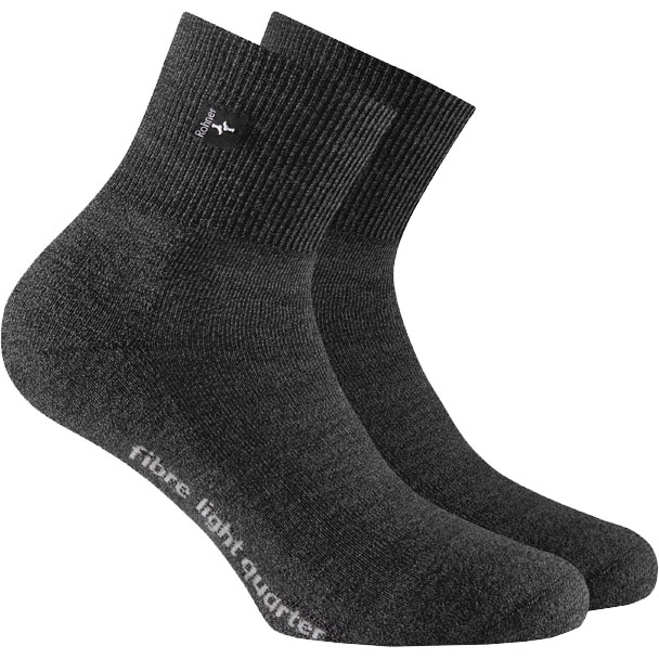 Rohner - Fibre Light Quarter Wandersocken anthrazit