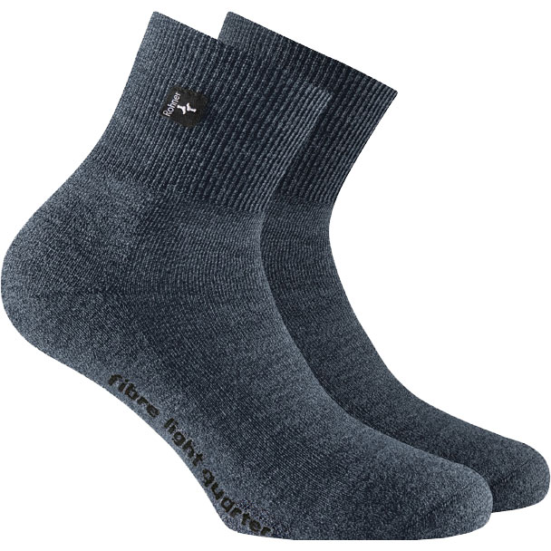 Rohner - Fibre Light Quarter Wandersocken blue denim