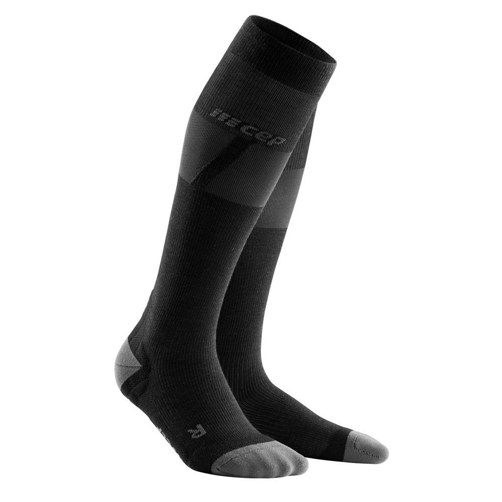 CEP - Ultralight Compression Skisocken Damen schwarz hellgrau