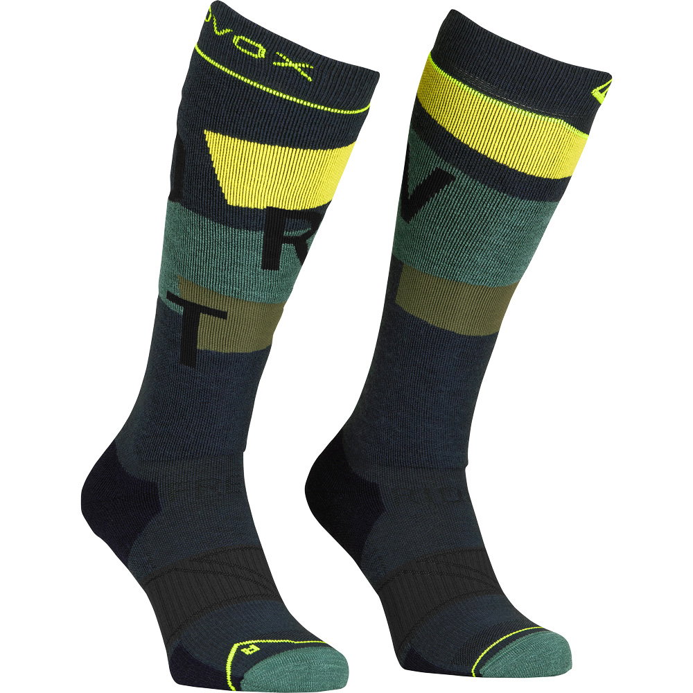ORTOVOX - Freeride Long Cozy Socken Herren black steel