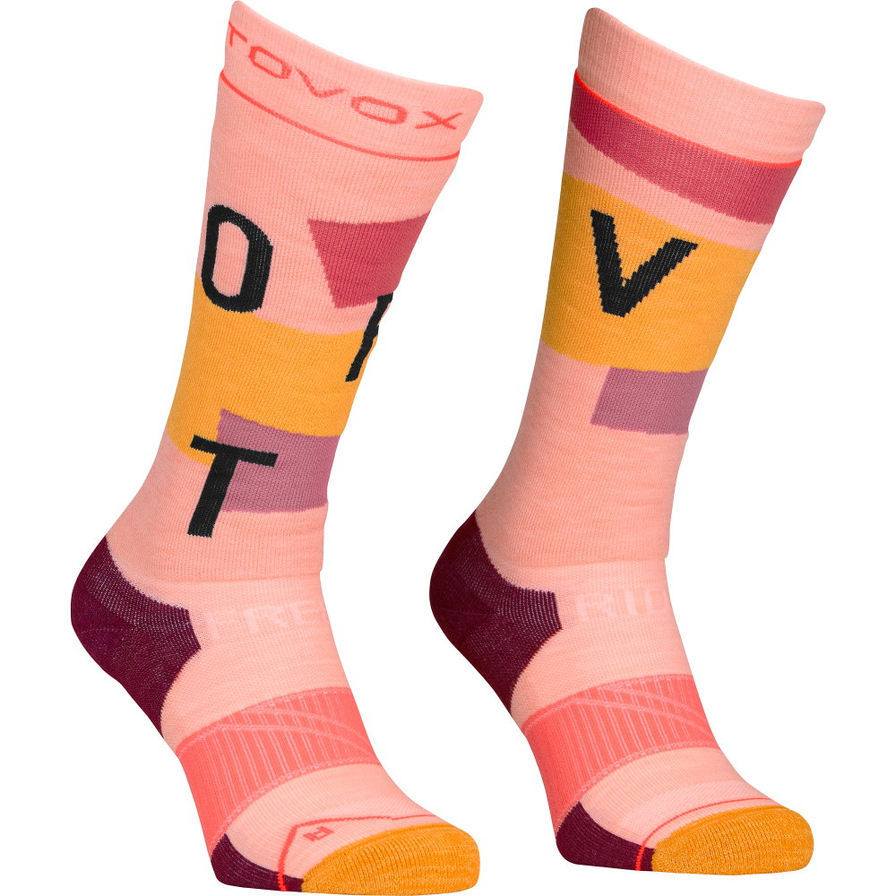 ORTOVOX - Freeride Long Cozy Socken Damen bloom