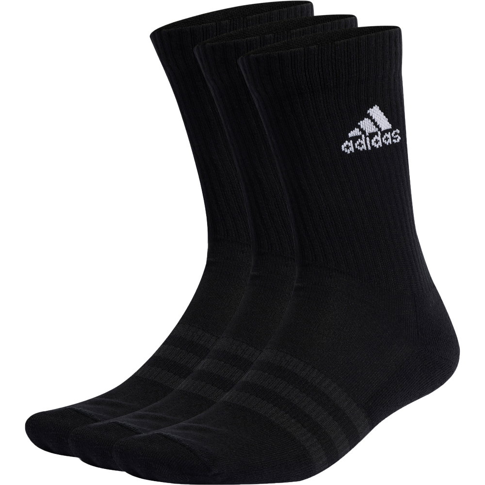adidas - Cushioned Crew Socken 3 Paar schwarz