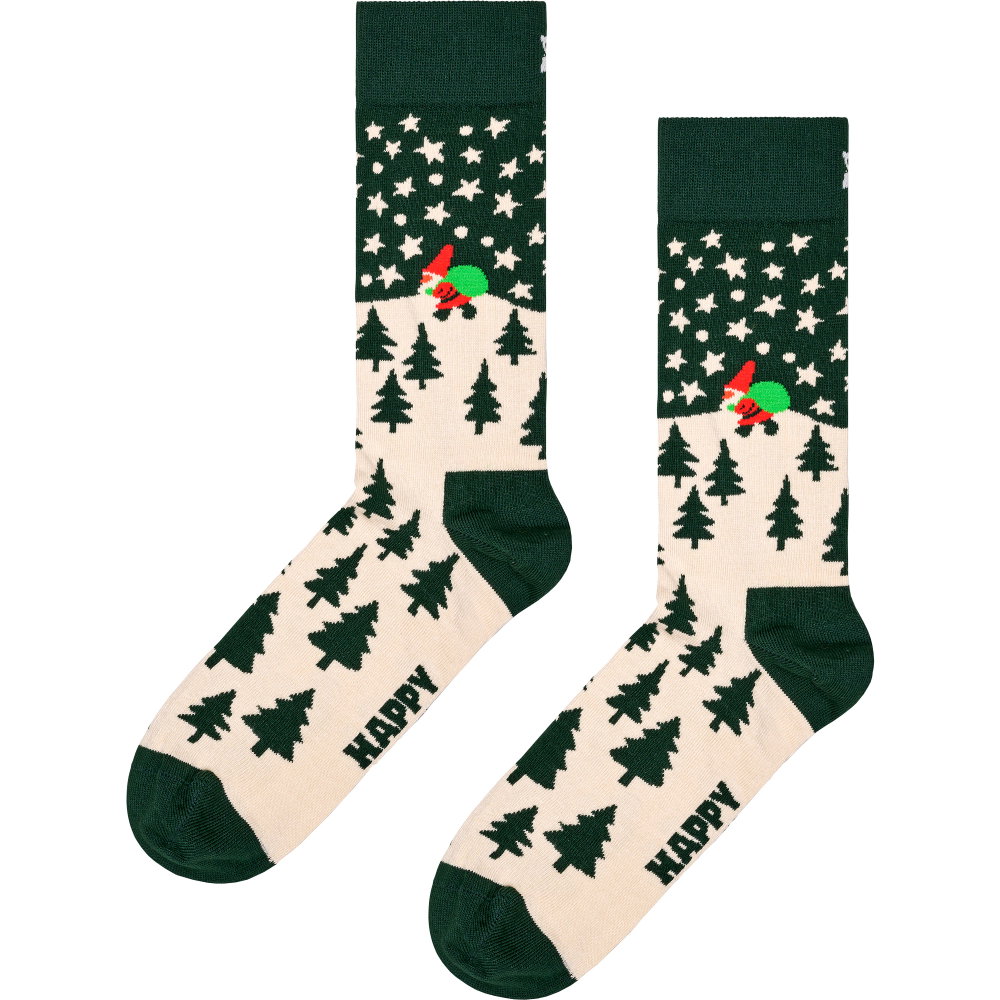 Happy Socks - Santa On The Way Socken dunkelgrün