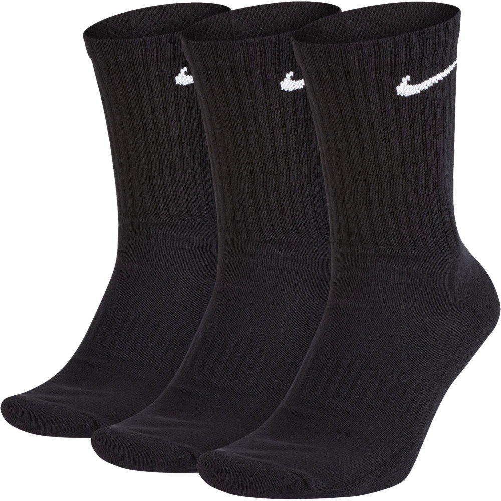 Nike - Everyday Cush Crew 3 Paar Socken schwarz