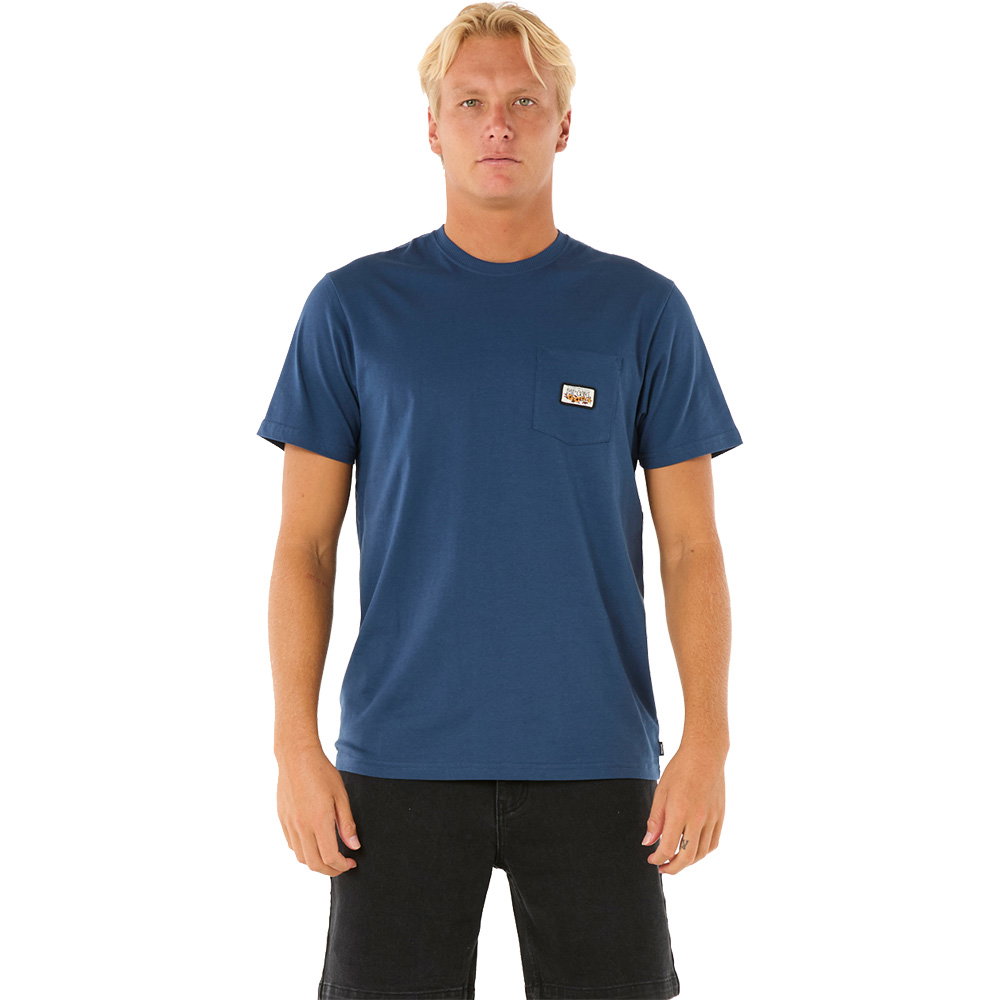 Rip Curl - Surf Paradise Badge Update T-Shirt Herren washed navy