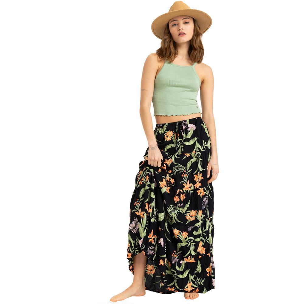 Roxy - Sweetwater Maxirock Damen anthracite island escape