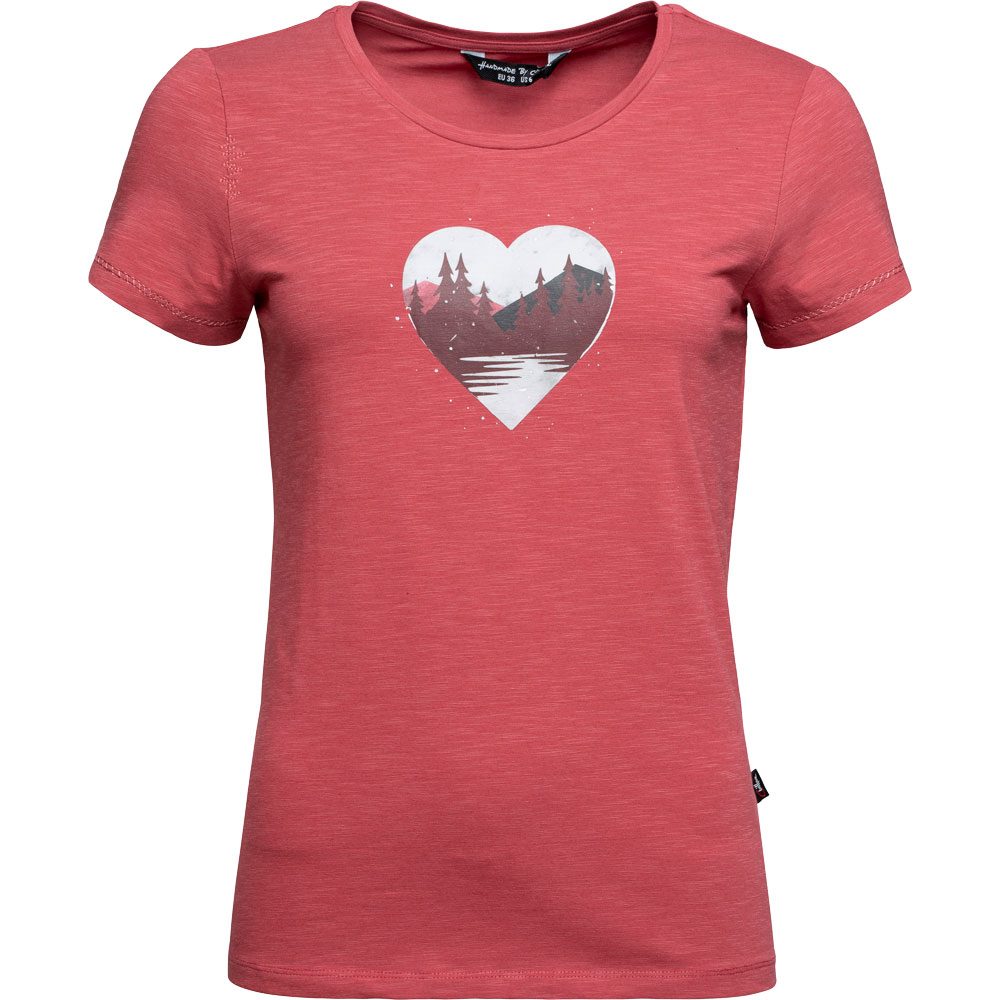 Chillaz - Gandia Mountain Heart T-Shirt Damen rot