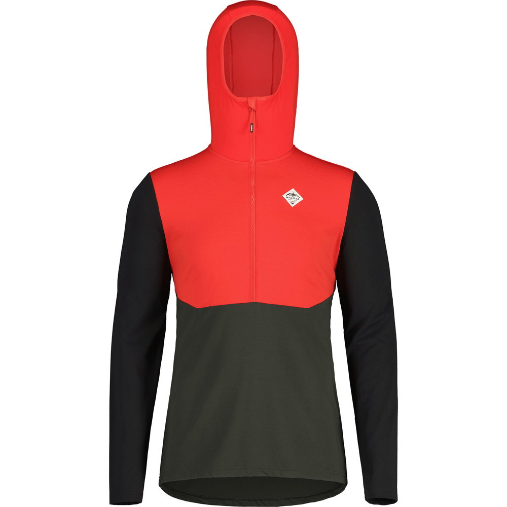 Maloja - KalternM. Hybrid-Midlayer Herren fire red