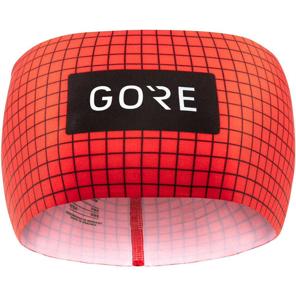 GOREWEAR - Grid Stirnband fireball black