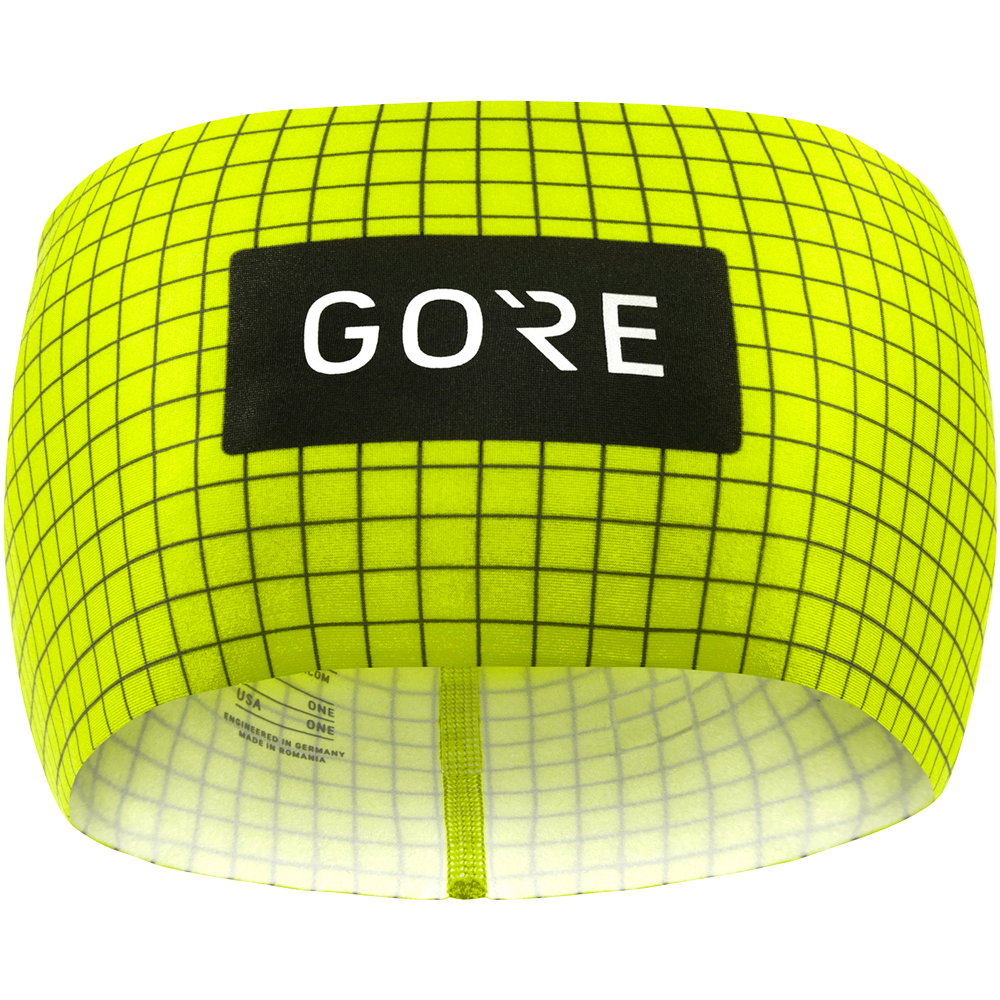 GOREWEAR - Grid Stirnband neon yellow black
