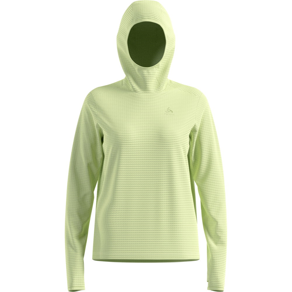Odlo - Essentials Thermal Laufhoodie Damen shadow lime