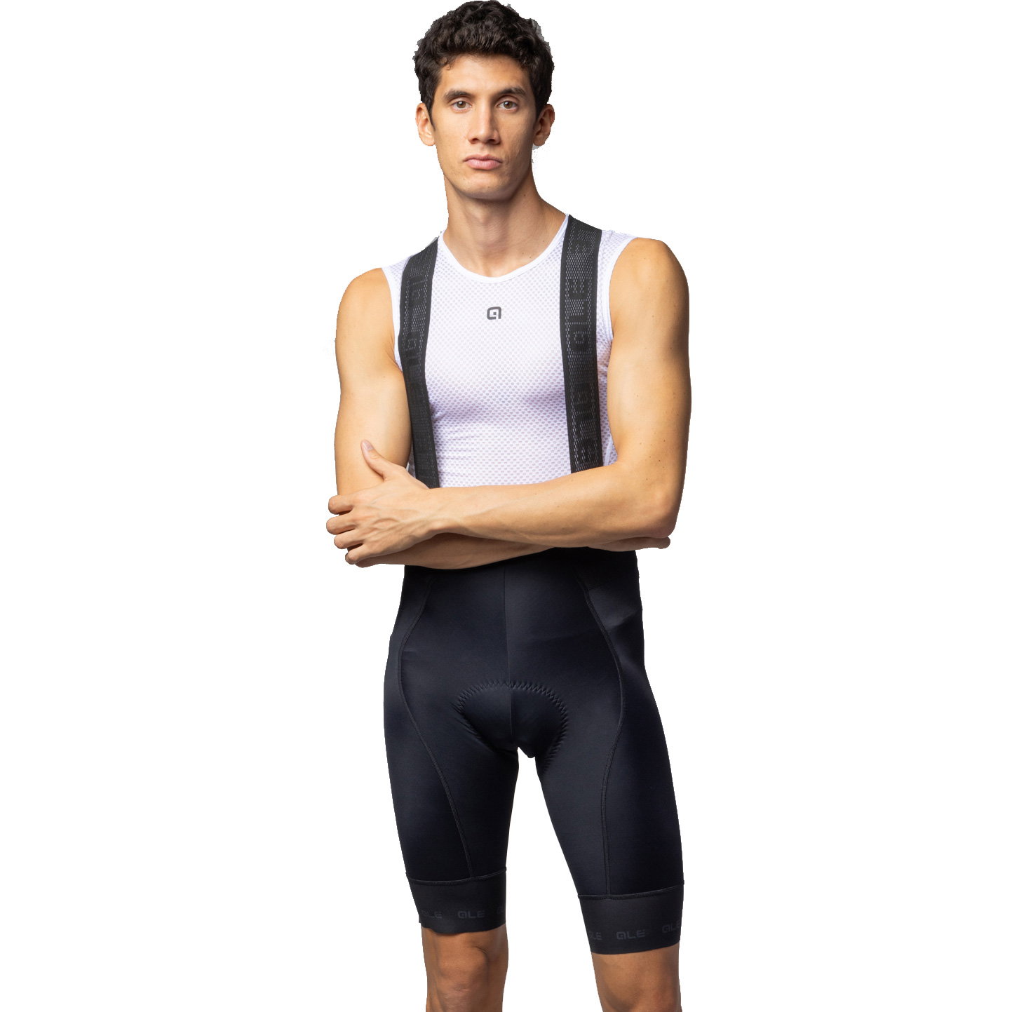 ALE‘ Herren Trägerhose – Radhose Mit Lycra Air Cell, Atmungsaktiv, Für Sommerfahrten