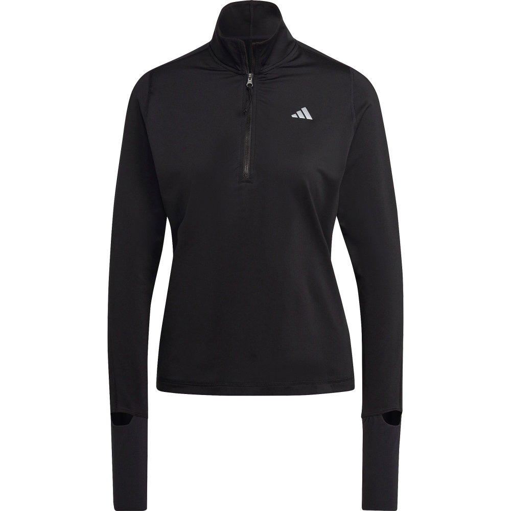 adidas - Fast Running Half-Zip Longsleeve Shirt Damen schwarz