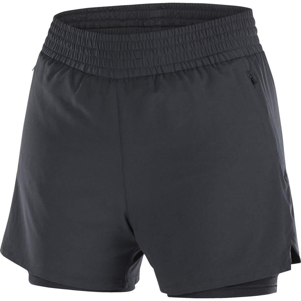 Salomon - Shakeout Core 2in1 Shorts 4” Damen deep black