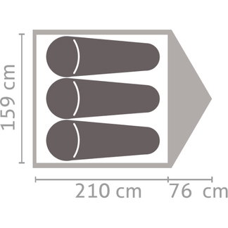 Atlas III Campingzelt cactus grey