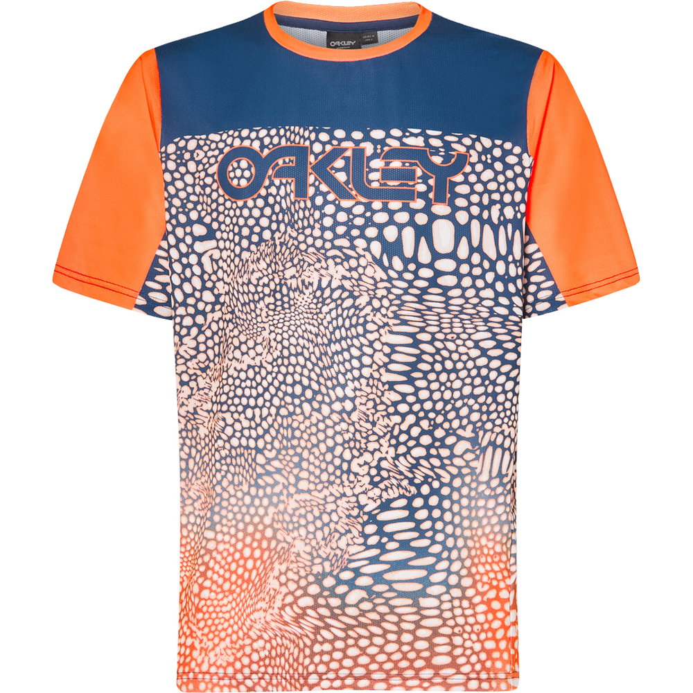 Oakley - Maven Coast Radtrikot Herren distorted frogskin blue