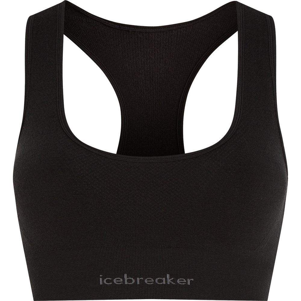 Icebreaker - Merino Seamless Active Sport BH Damen schwarz