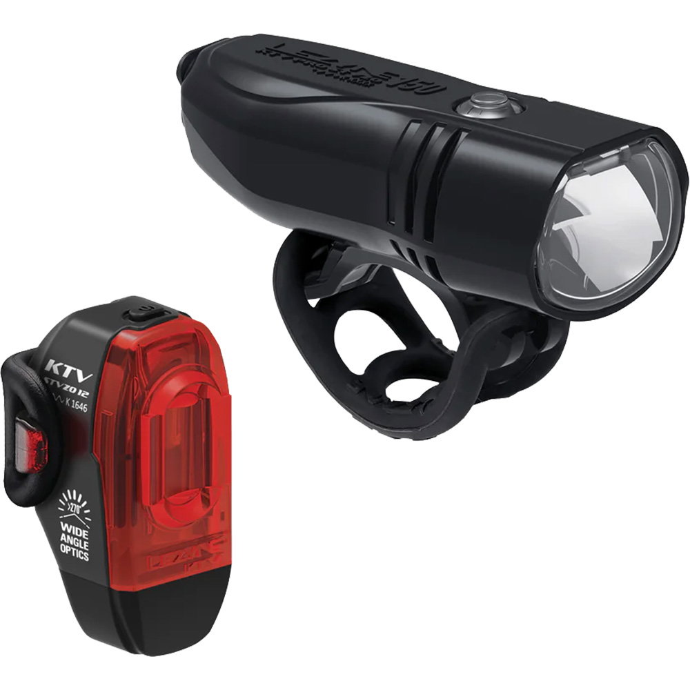 Lezyne - KTV Pro 150+ Frontlicht & KTV Rear StVZO Rücklicht Beleuchtungsset schwarz