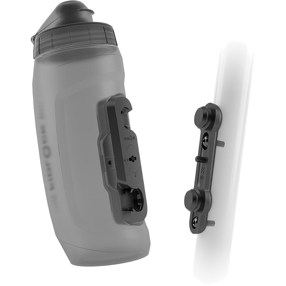 Fidlock - 590ml Trinkflasche + Bike Base transparent schwarz