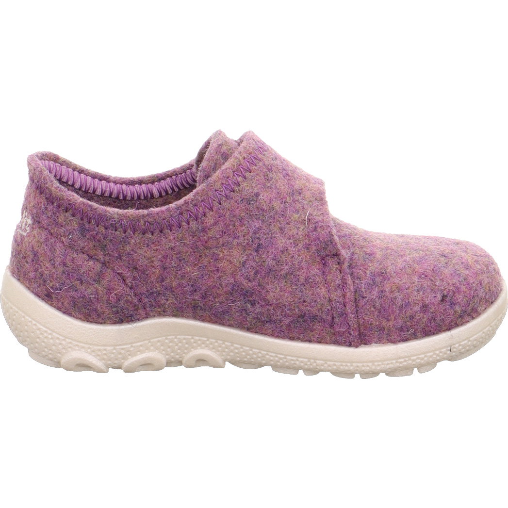 Superfit Chaussons Fille Happy Octi – Feutre Laine Doux, Semelle Souple, Motif Animal Mignon – Velcro