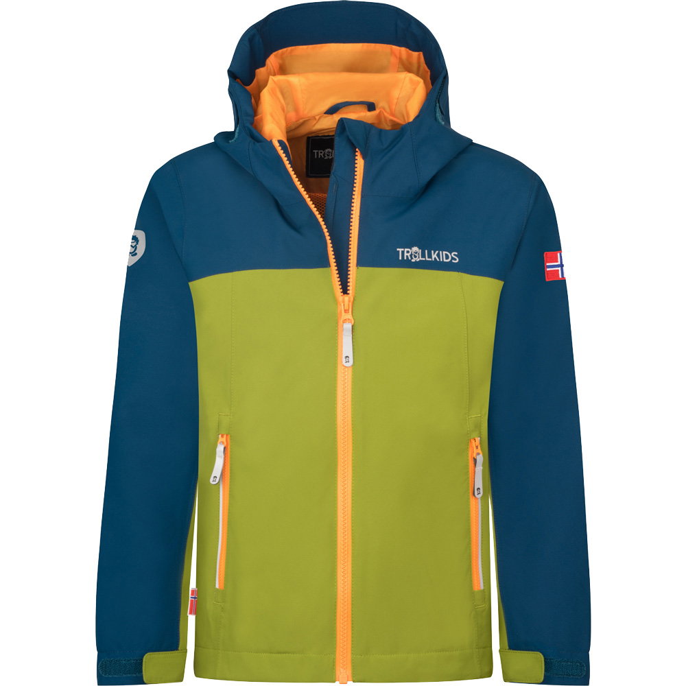 Trollkids - Telemark Hardshelljacke Kinder pear green