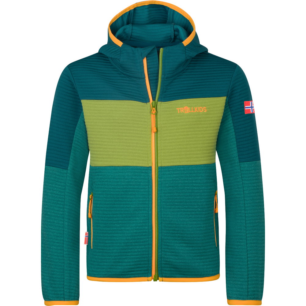 Trollkids - Sogndal XT Fleecejacke Kinder sea green