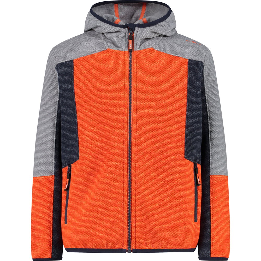 CMP - Knit-Tech Fleecejacke Kinder arancio