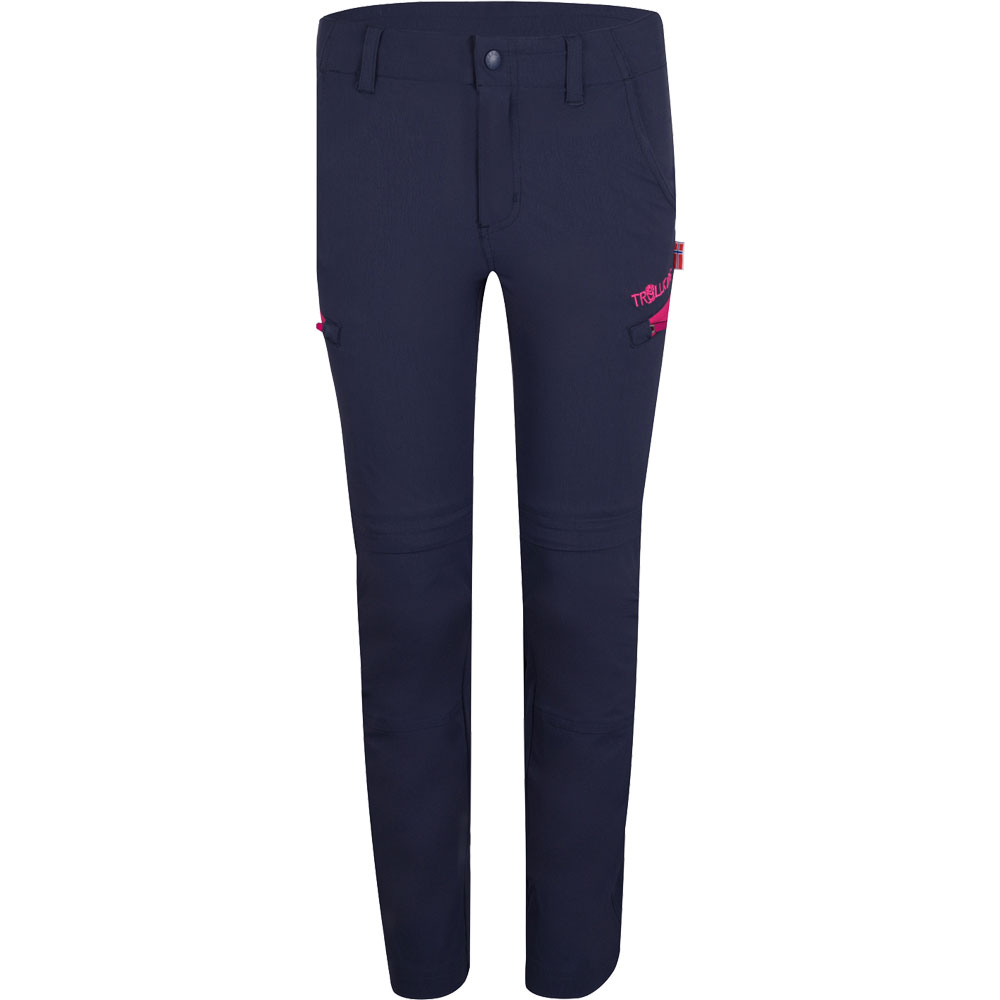 Trollkids - Kjerag Zip Off-Trekkinghose Kinder navy magenta
