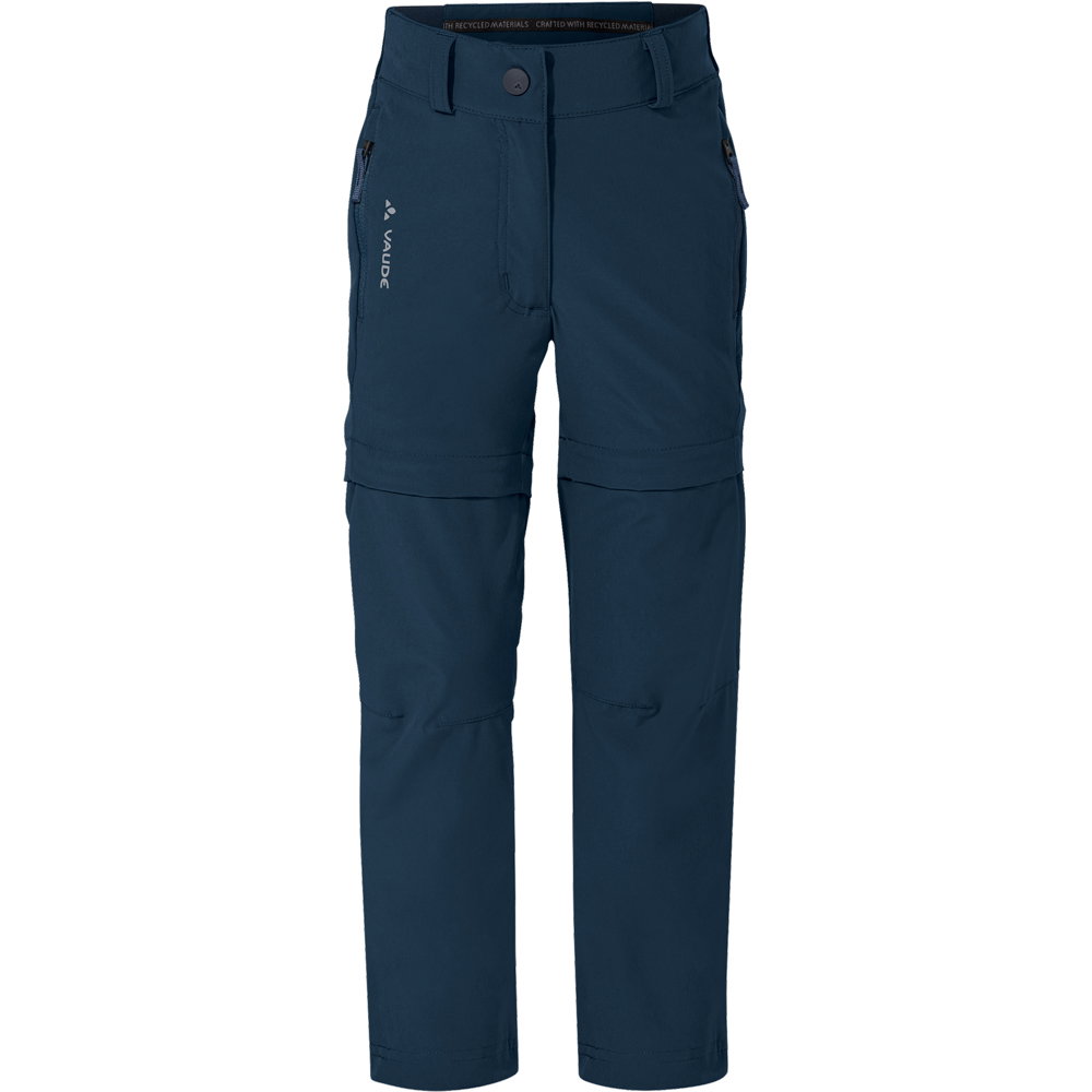 VAUDE - Zip-Off Slim Fit Wanderhose Kinder dark sea