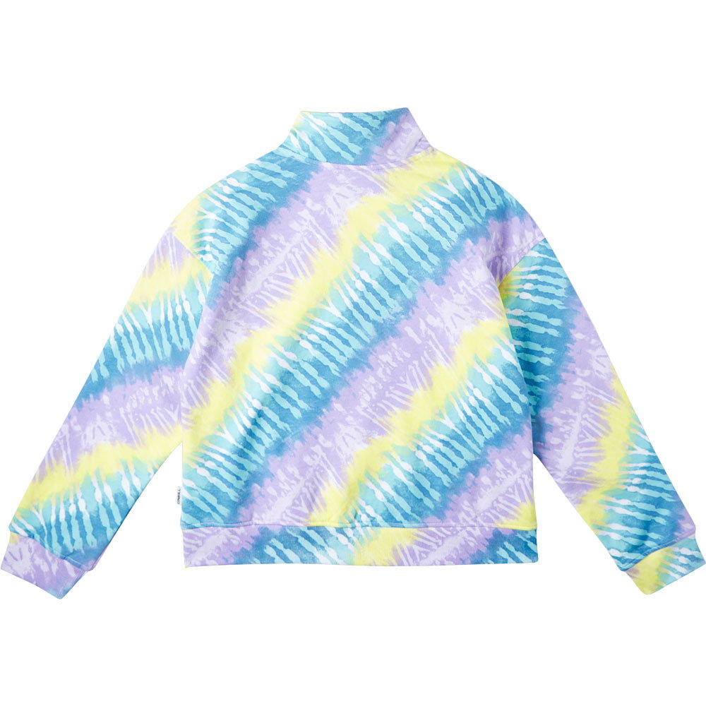 O'Neill - Lei Half Zip Pullover Kinder blue tie dye
