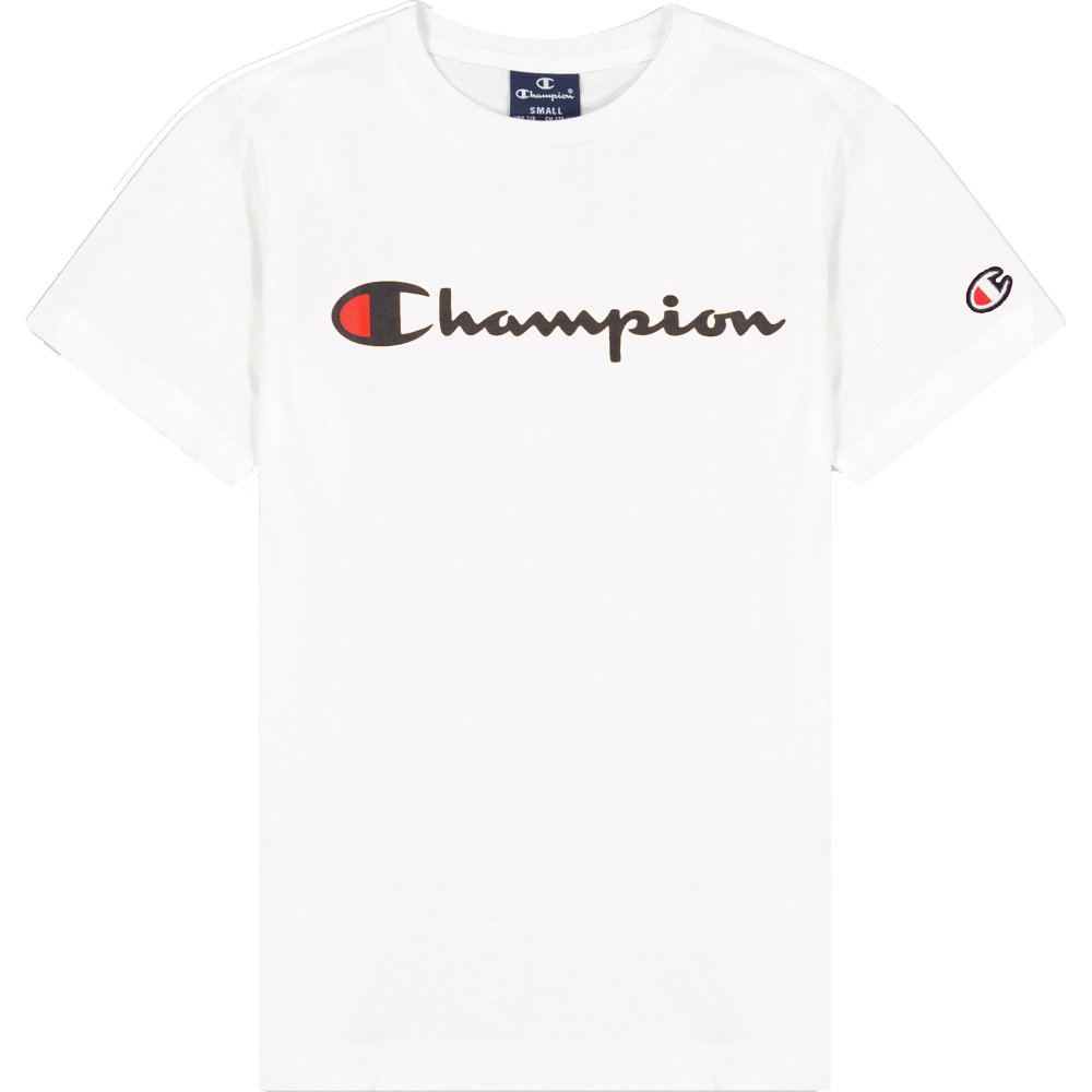 Champion - Crewneck T-Shirt Jungen weiß