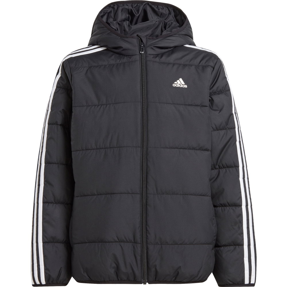 adidas - Essentials 3-Streifen Padded Jacke Kinder schwarz
