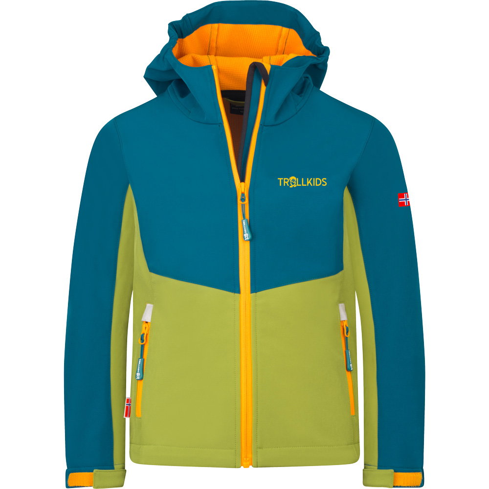 Trollkids - Kristiansand Softshelljacke Kinder pear green