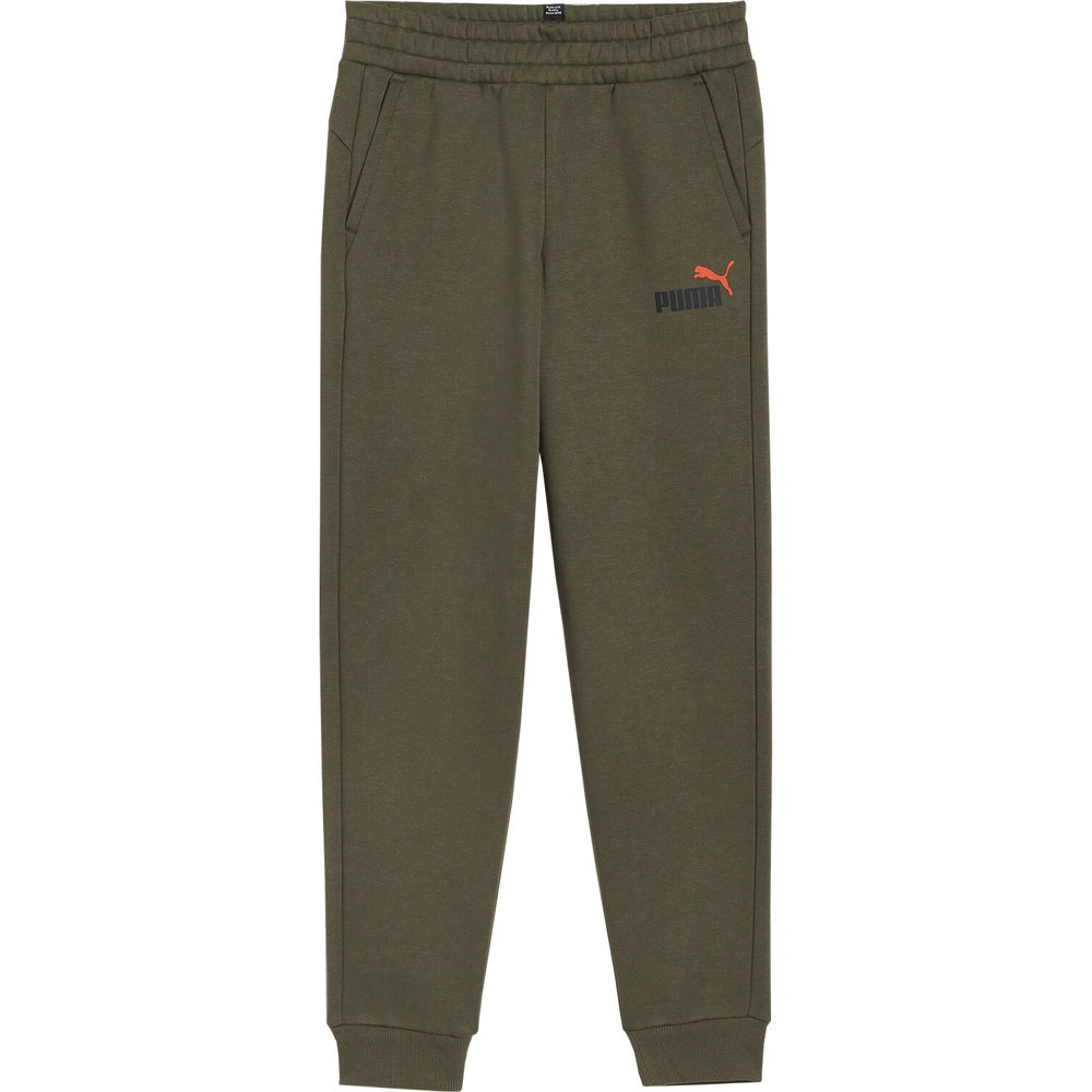 Puma - Essentials+ 2 Col Logo Fleece cl Jogginghose Jungen dark olive