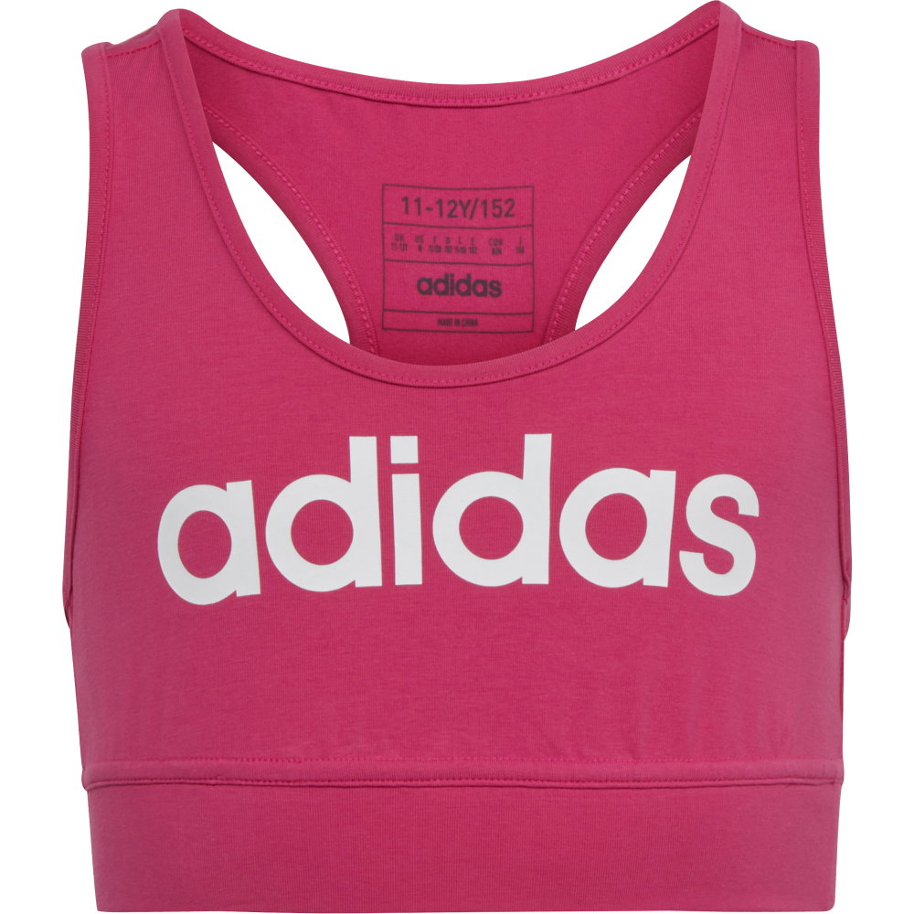 adidas - Essentials Linear Logo Cotton Sport BH Mädchen semi lucid fuchsia