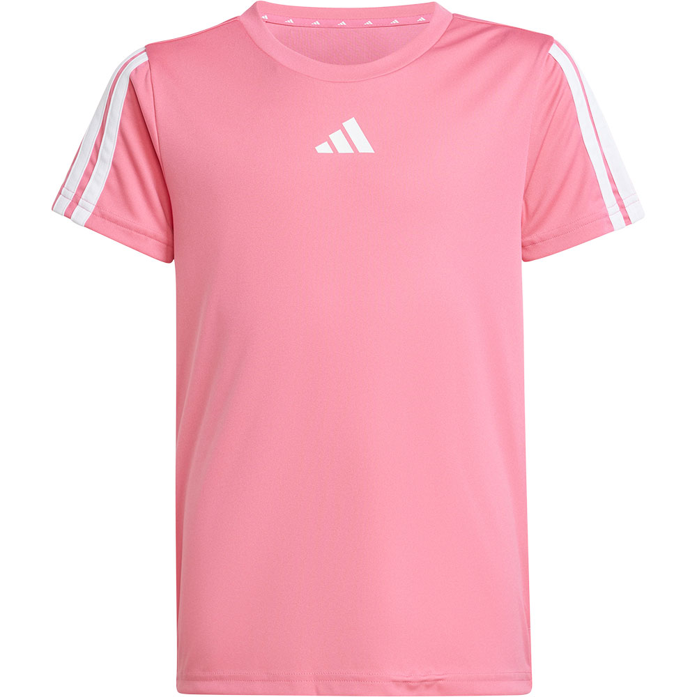 adidas - Training Essentials 3-Streifen T-Shirt Kinder pink fusion