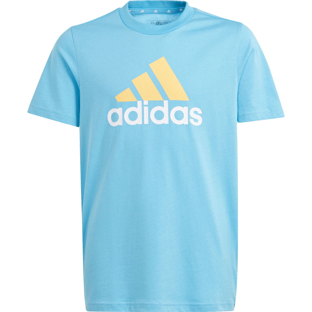 adidas - Essentials Two-Color Big Logo Cotton T-Shirt Kinder semi blue burst