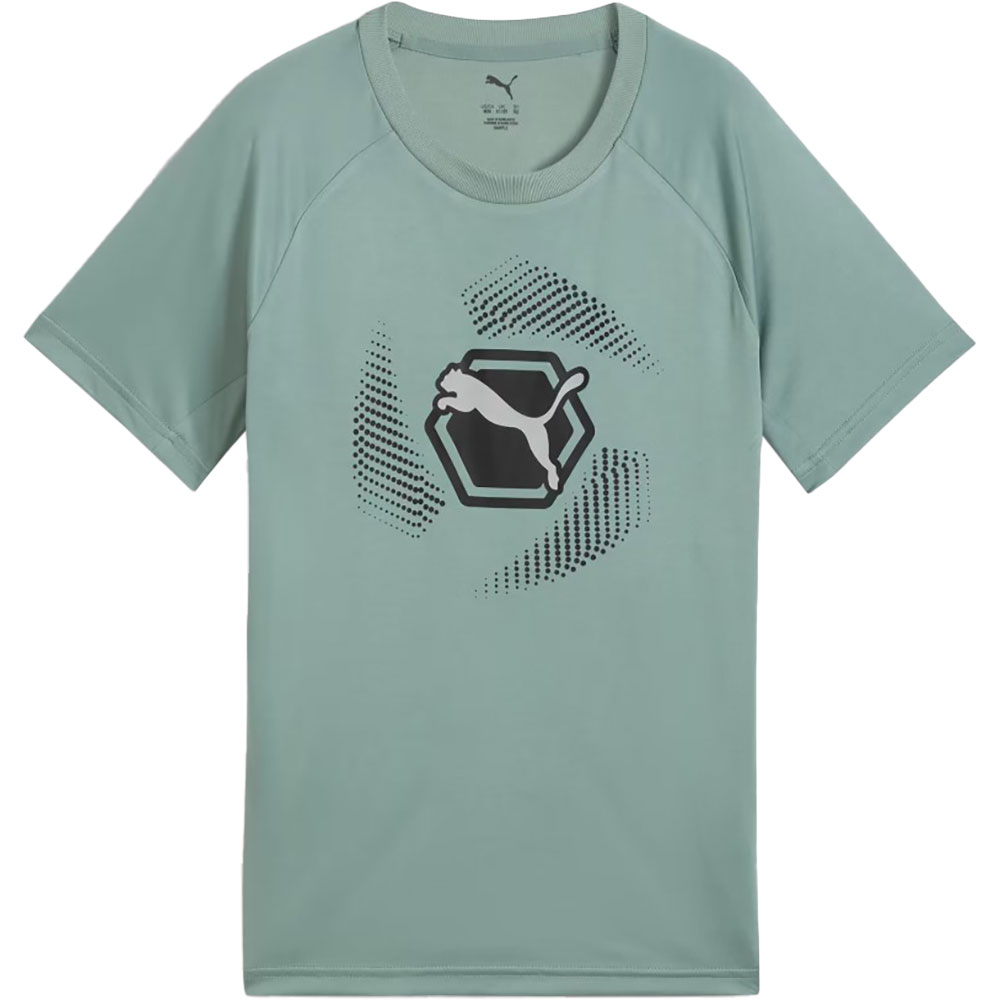 Puma - Active Sports Graphic Poly T-Shirt Kinder green moon
