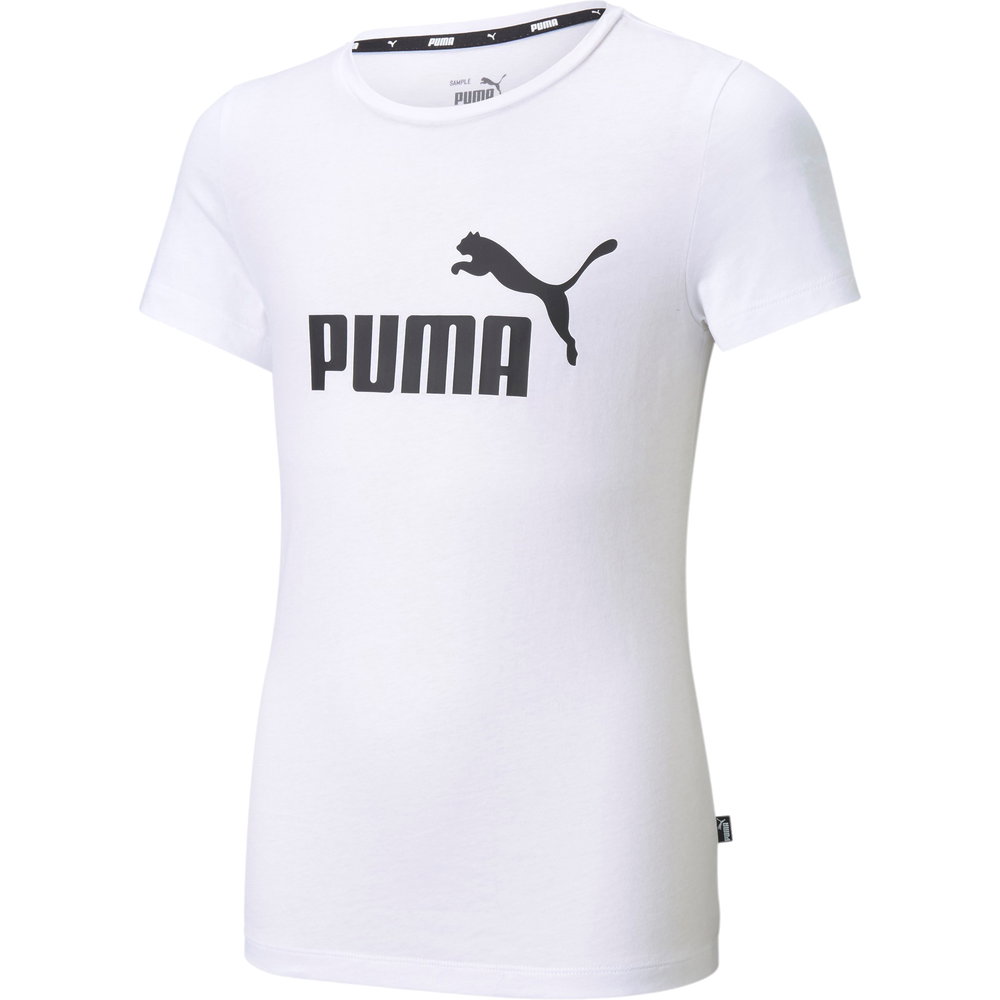 Puma - Essentials Logo T-Shirt Mädchen puma white