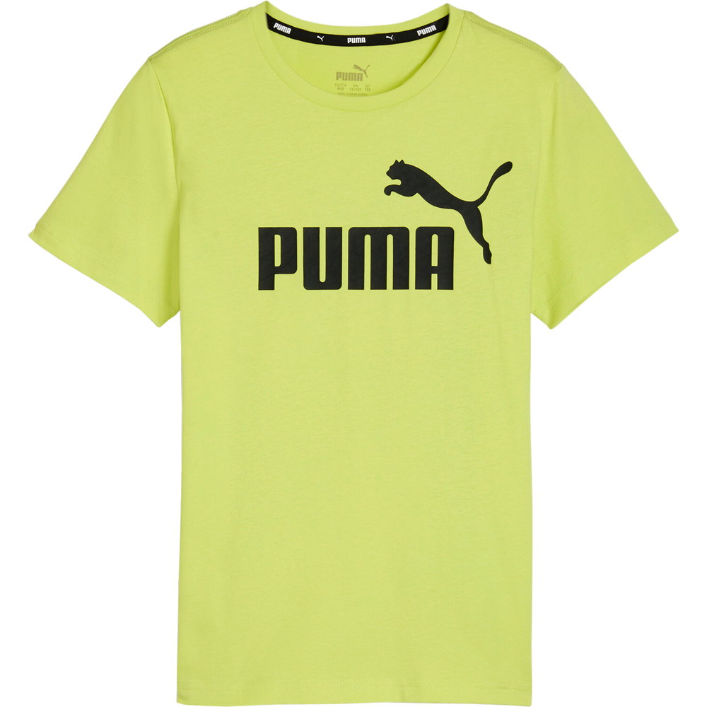 Puma - Essentials Logo T-Shirt Jungen lime sheen