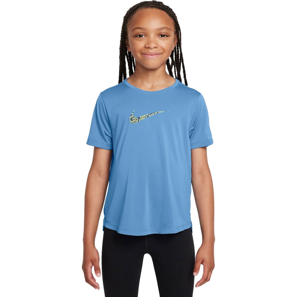Nike - One Classic T-Shirt Mädchen blue beyond