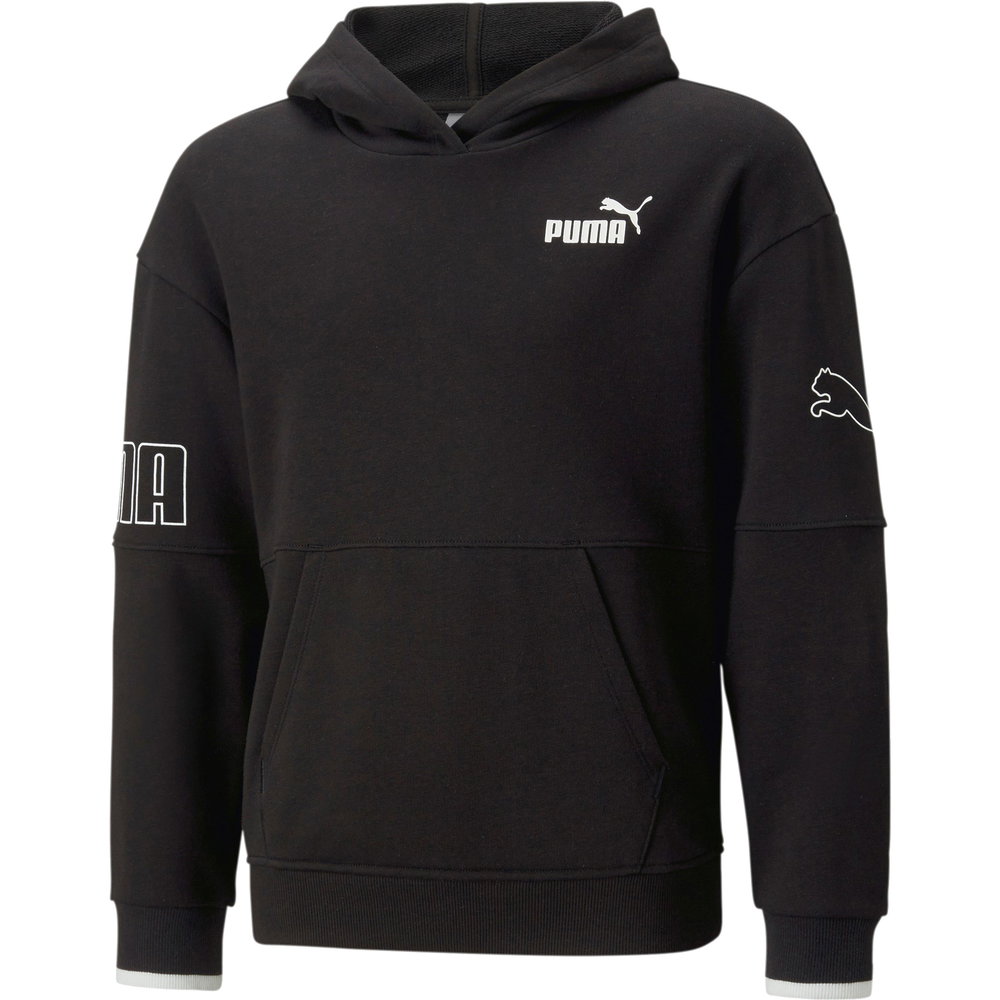 Puma - Power Colorblock Hoodie Mädchen puma black
