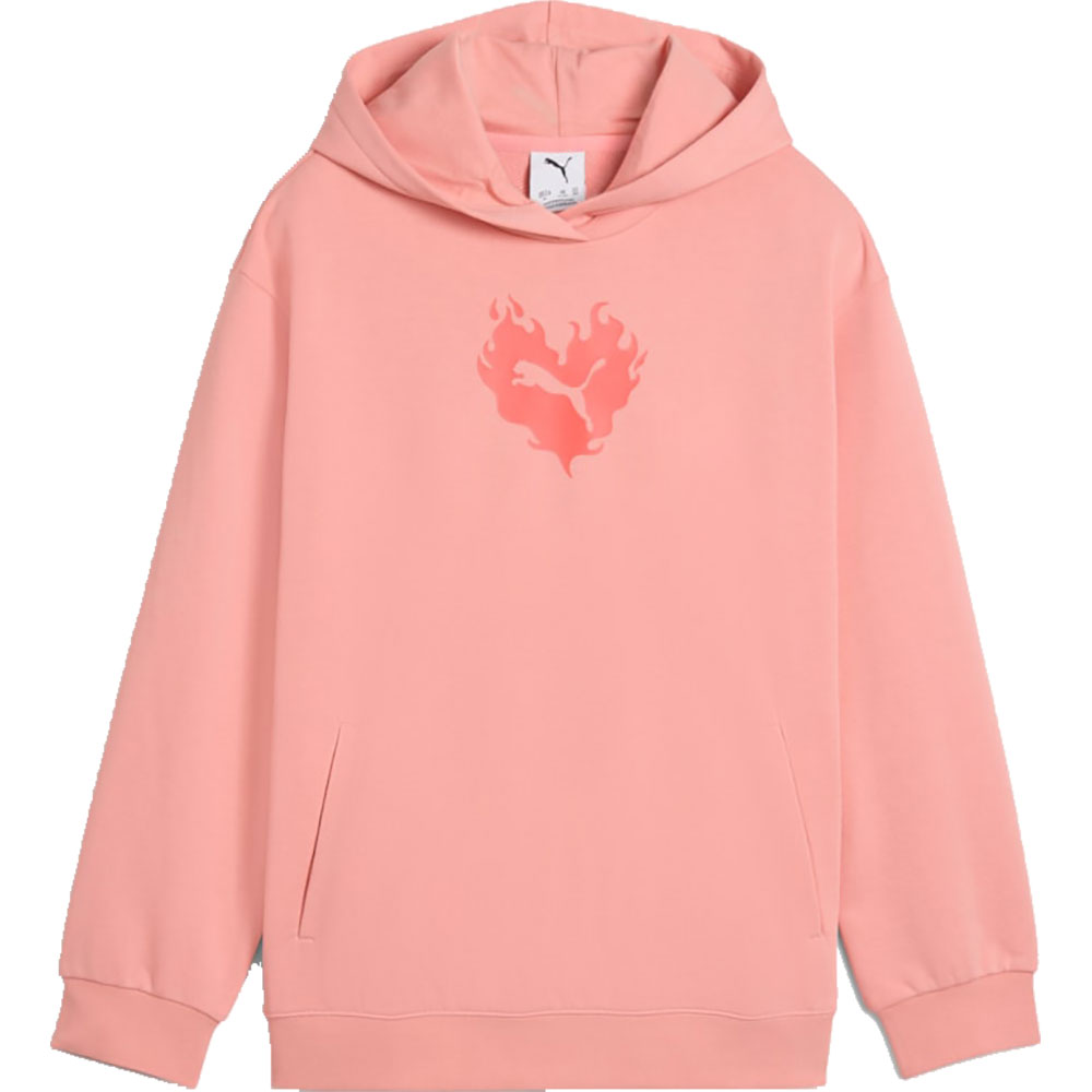 Puma - Flaming Love Hoodie Kinder pink fruit