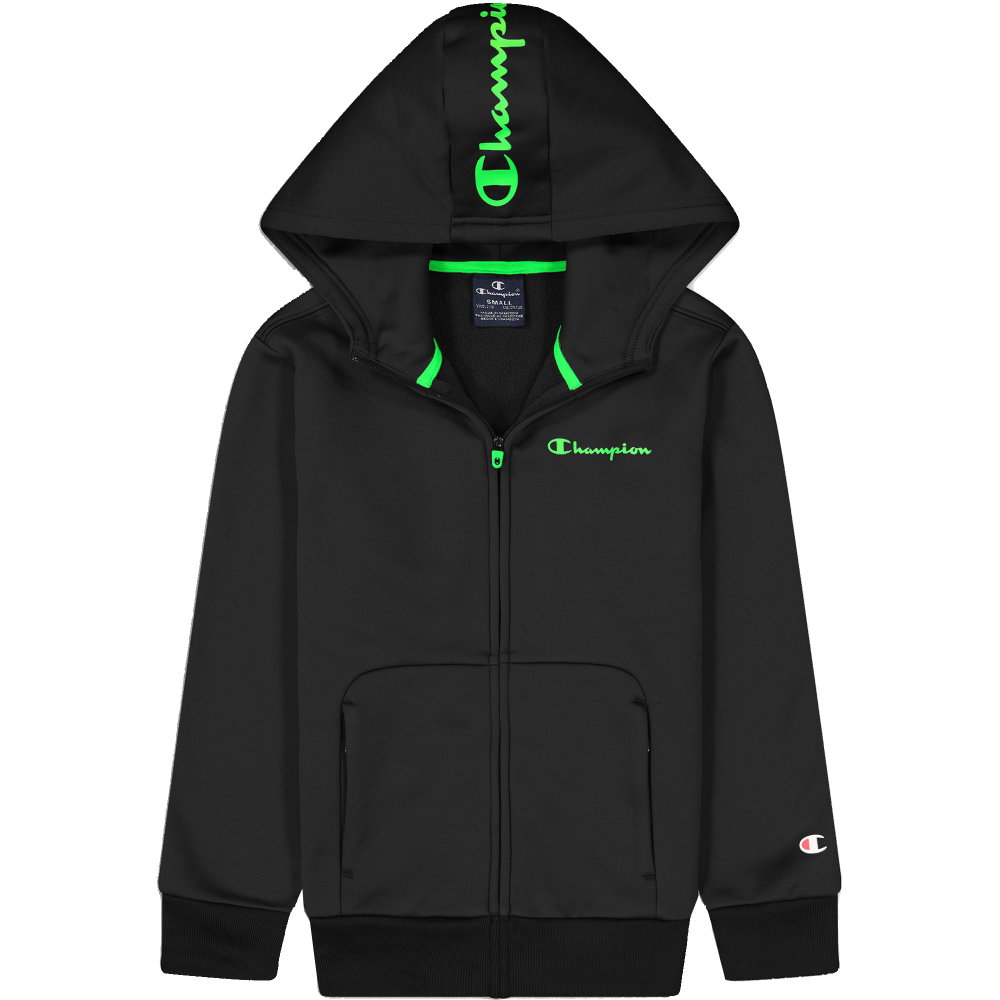 Champion - Hooded Full Zip Sweatshirt Kinder black beauty