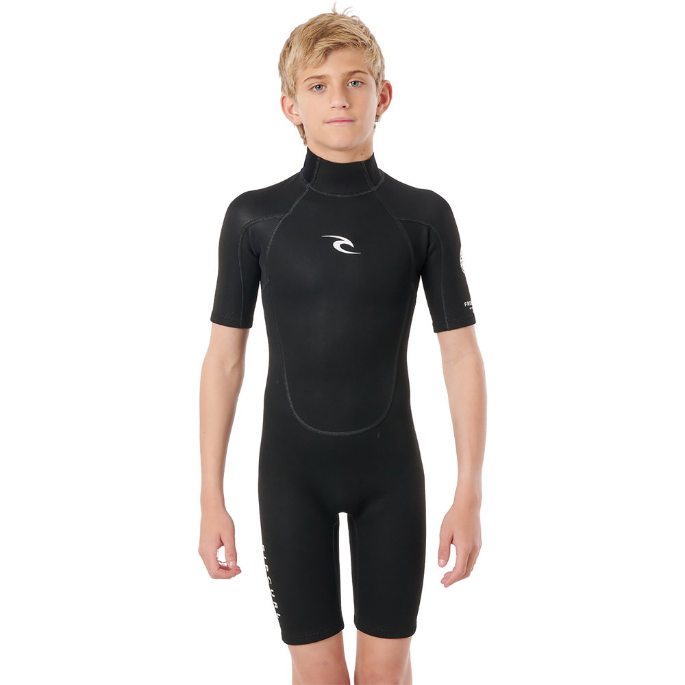 Rip Curl - Junior Freelite Kurzarm Neoprenanzug Kinder schwarz