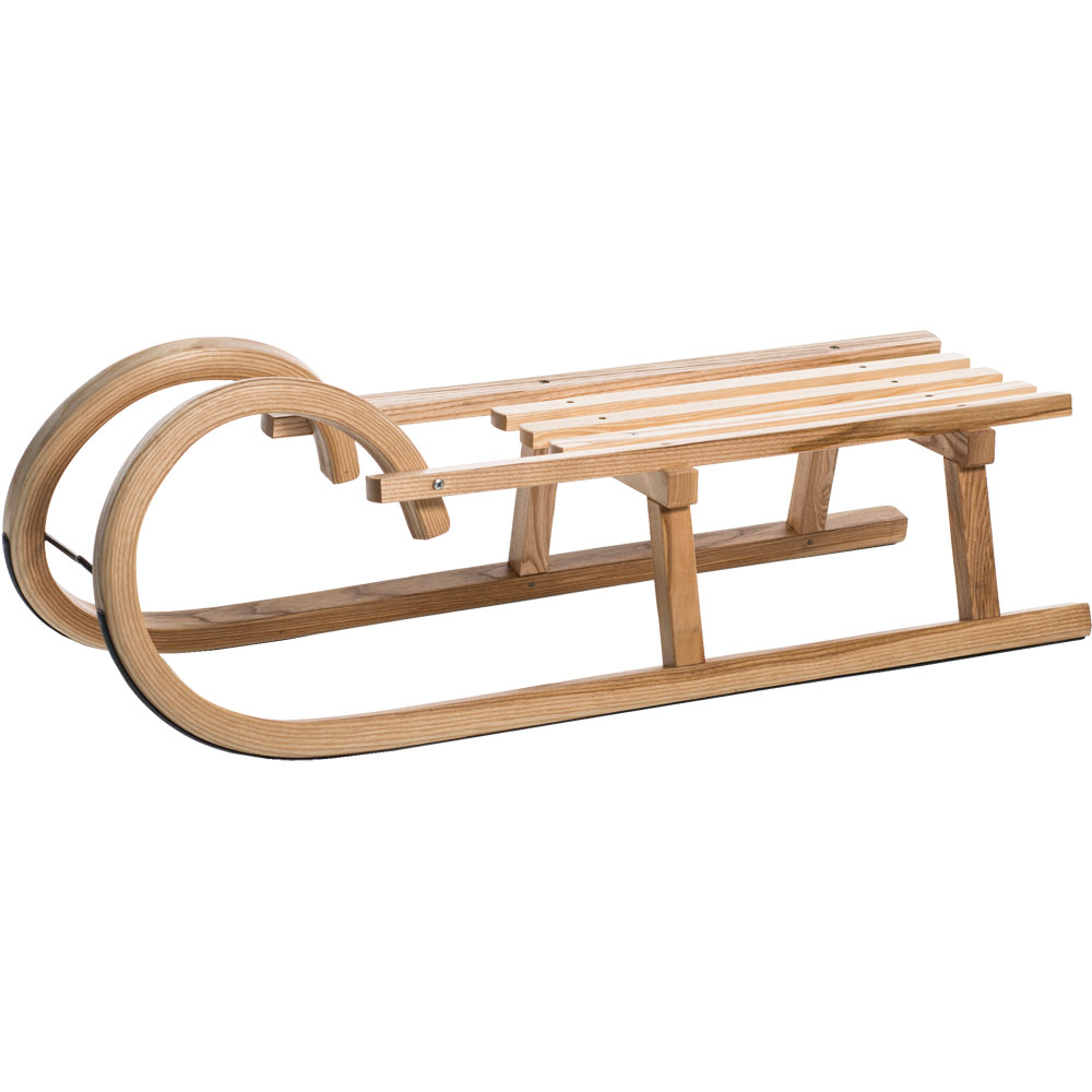Gloco - Gebirgsrodel Esche mit Lattensitz 100cm
