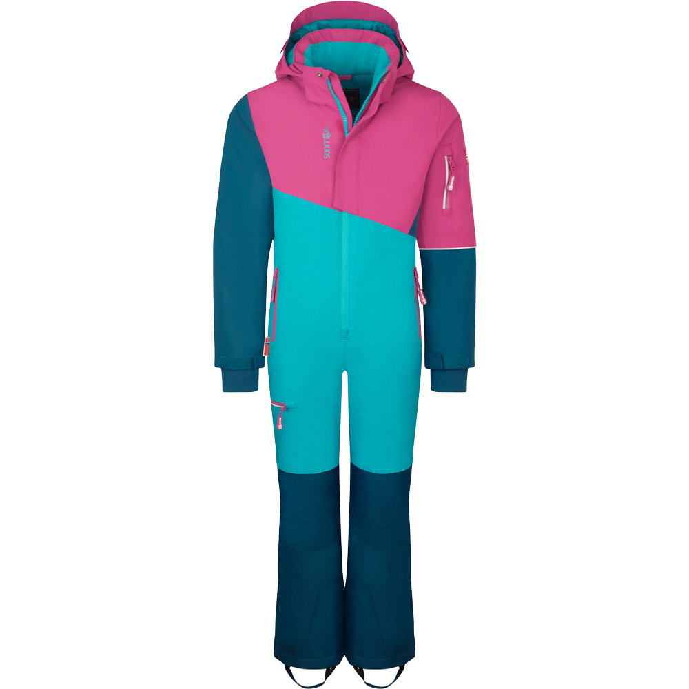 Trollkids - Hallingdal Overall Kinder dark turquoise